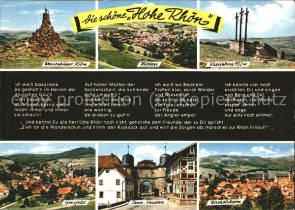 Hilders Rhoen mit Wasserkuppe Kreuzberg Gersfeld Tann