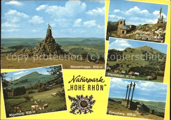 Huenfeld Naturpark Hohe Rhön mit Wasserkuppe Mil