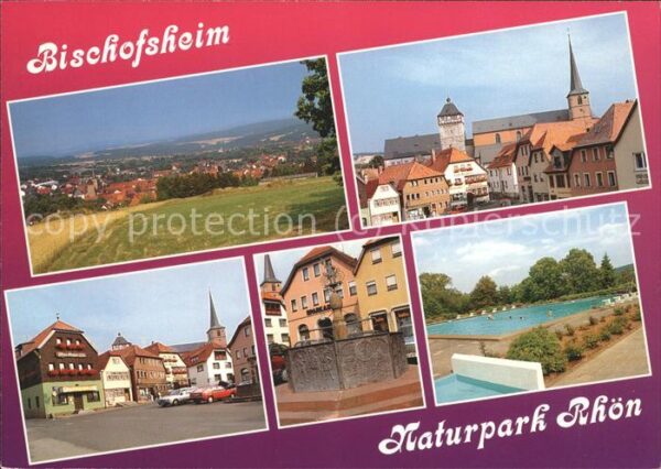 Bischofsheim Rhoen Gesamt und Teilansichten Schwimmbad