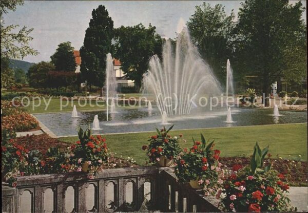 Bad Kissingen Rosengarten Wasserspiele