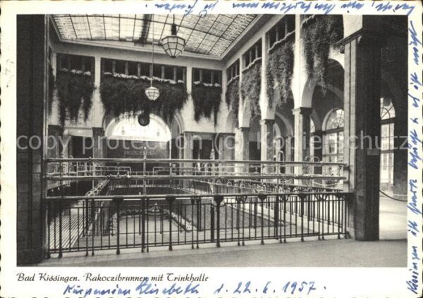 Bad Kissingen Rakoczibrunnen mit Trinkhalle