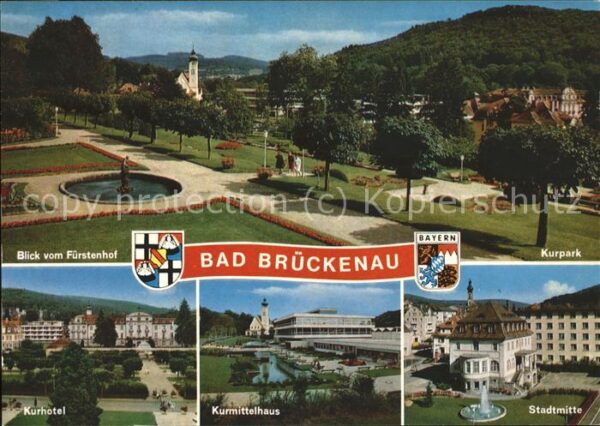 Bad Brueckenau Kurpark Kurhotel Kurmittelhaus Stadtmit