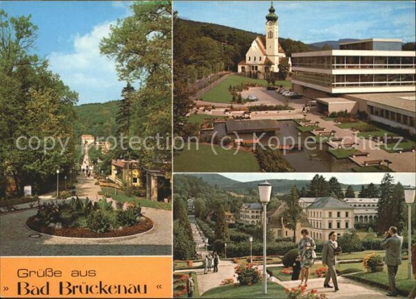 Bad Brueckenau Partien im Kurpark Kurmittelhaus Marien
