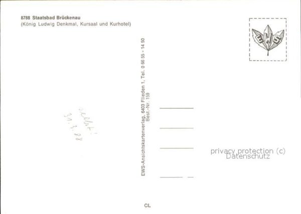 Bad Brueckenau Denkmal König Ludwig I Kurhaus Kurterra – Bild 2