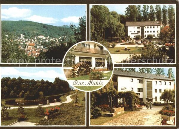 Bad Brueckenau Ortsansicht Hotel Garni Cafe Zur Mühle