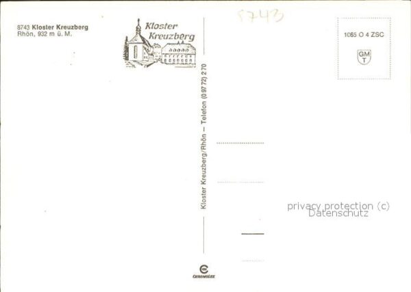 Kreuzberg Rhoen Kloster mit Wachtküppel Wasserkuppe Mil – Bild 2