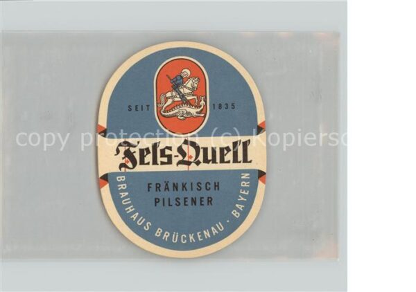 Bad Brueckenau Fels Quell Brauhaus Brückenau Etikett