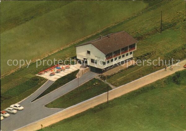 Burgwallbach Pension Cafe Waldesruhe Fliegeraufnahme