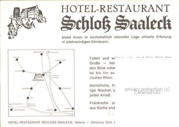 Hammelburg Hotel Restaurant Schloss Saaleck – Bild 2