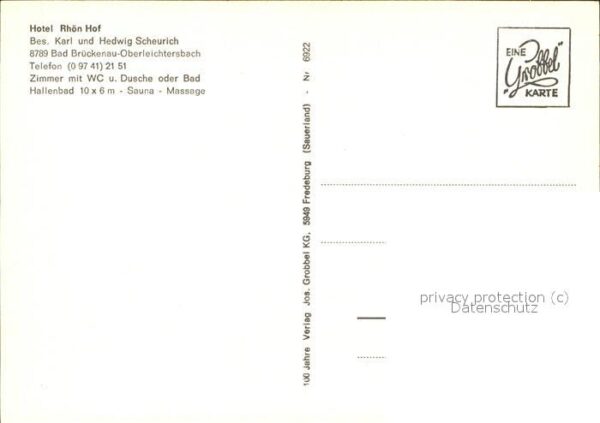 Oberleichtersbach Rhön Hof Hotel – Bild 2