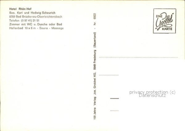 Oberleichtersbach Rhön Hof Hotel – Bild 2