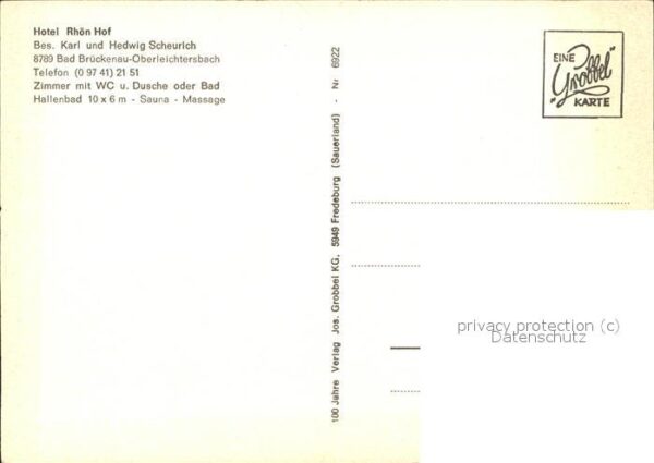 Oberleichtersbach Rhön Hof Hotel – Bild 2