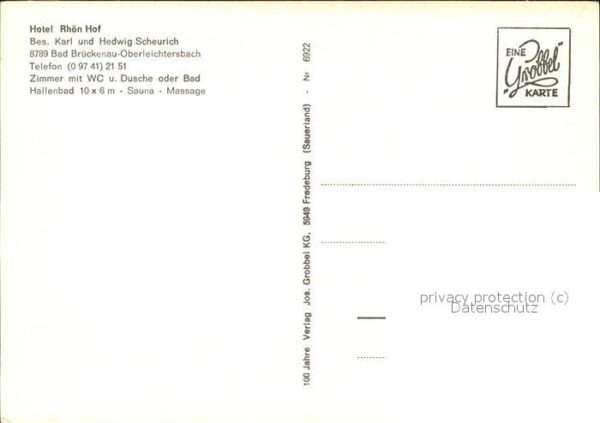 Oberleichtersbach Rhön Hof Hotel – Bild 2
