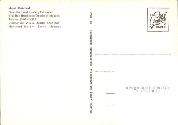 Oberleichtersbach Rhön Hof Hotel – Bild 2
