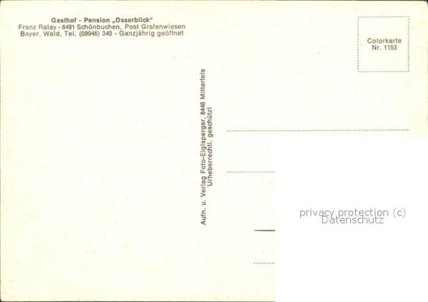 Grafenwiesen Gasthof Pension Osserblick – Bild 2