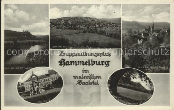 Hammelburg Schloss Saaleck Gesamtansicht Kloster A