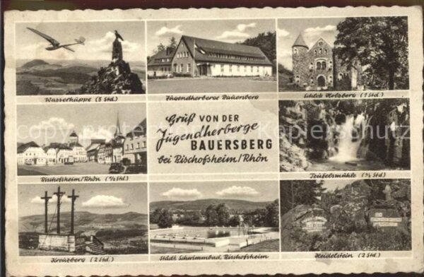 Bischofsheim Rhoen mit Wasserkuppe Jugendherberge Bauersbe