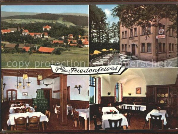 Friedenfels Ortsansicht mit Hotel Schlossschenke Ga