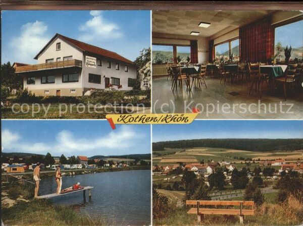 Kothen Gasthof Rhönperle Gastraum Schwimmbad P