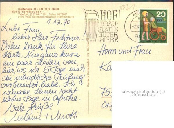 Elfershausen Gästehaus Ullrich Hotel – Bild 2