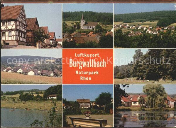 Burgwallbach Fachwerkhaus Kirche Ortsblick Naturschw