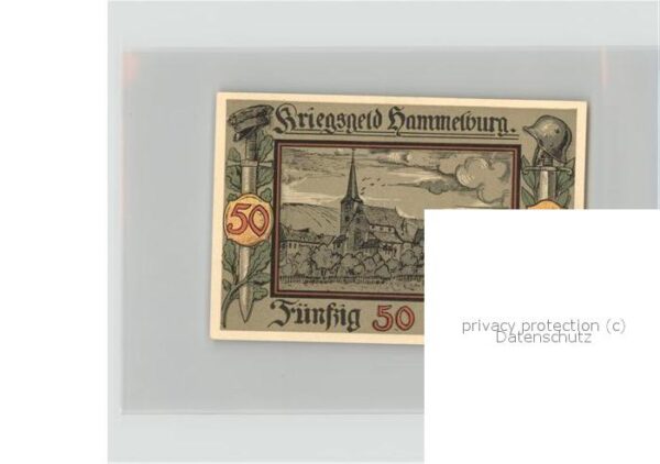 Hammelburg 50 Pfennig Schein – Bild 2