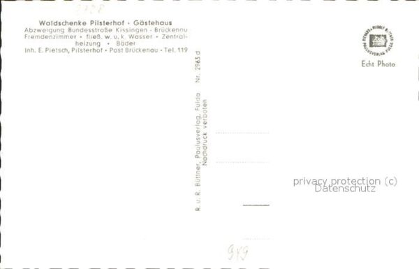 Bad Brueckenau Waldschenke Pilsterhof Gästehaus – Bild 2