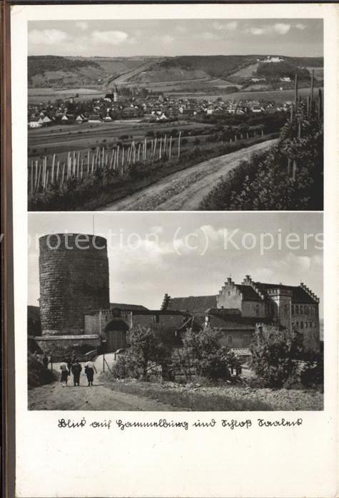 Hammelburg Totalansicht und Schloss Saaleck