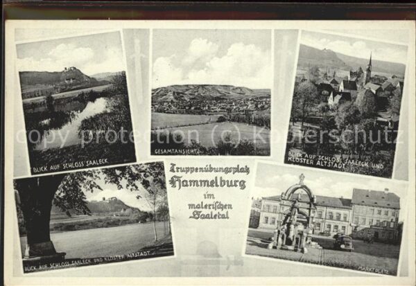 Hammelburg Schloss Saaleck Gesamtansicht Kloster A