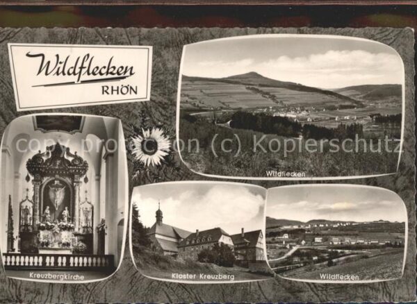 Wildflecken Panorama Kreuzbergkirche Kloster Kreuzb