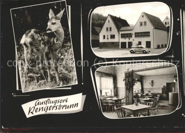 Rengersbrunn Gasthaus Marienborn Gaststube Rehkitz