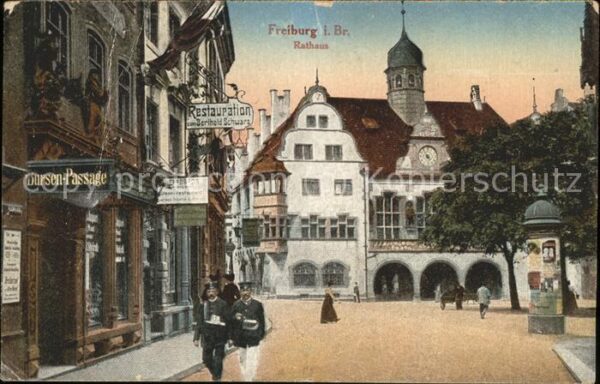 Freiburg Breisgau Rathaus Restauration Berthold Schwarz