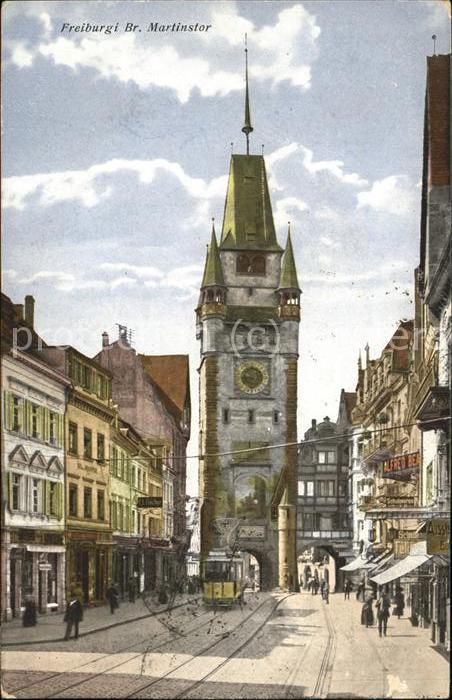 Freiburg Breisgau Martinstor Strassenbahn