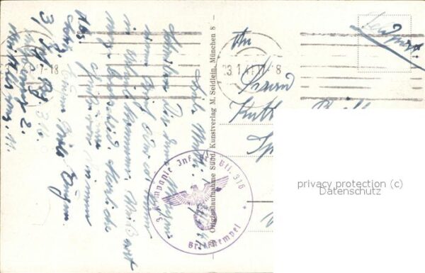 Augsburg  Totalansicht  Stadt Theater  Dom Werbe – Bild 2