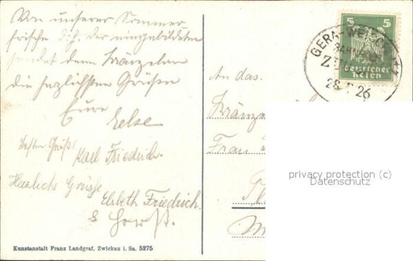 Poehl Vogtland Vogtl. Schweiz Triebtal Bahnpost – Bild 2