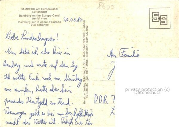 Bamberg Luftbild Europakanal – Bild 2