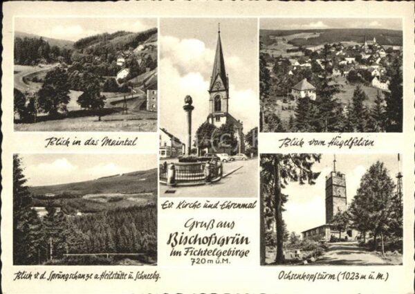 Bischofsgruen Blick ins Maintal Blick Hügelfelsen  Ki