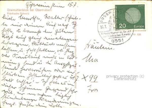 Obertrubach Dreimühlenblick Fränkische Schweiz – Bild 2