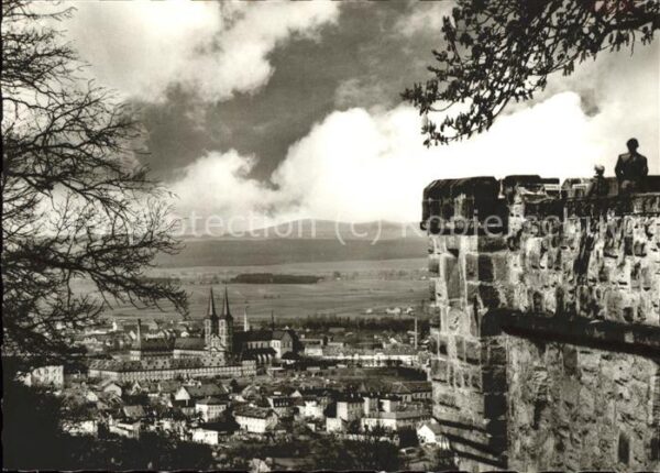 Bamberg Blick von der Altenburg zum Michelsberg