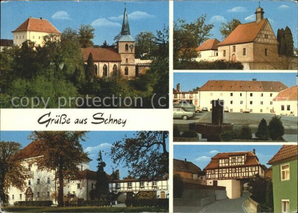 Schney Schloss Schney-Kirche  Friedhofskapelle