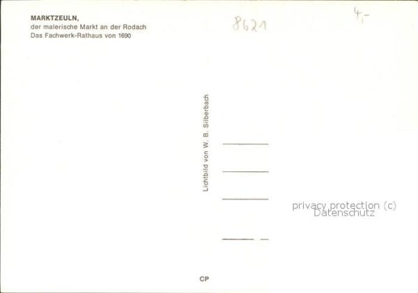 Rodach Coburg Fachwerk-Rathaus – Bild 2