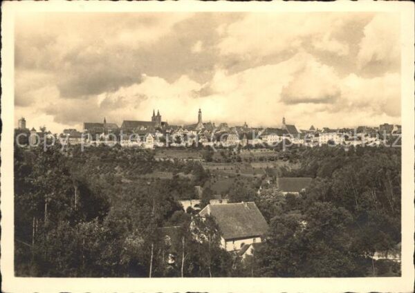 Rothenburg Tauber Aussicht auf Rothenburg