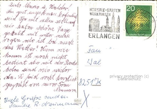 Erlangen Marktplatz Hugenottenplatz Orangerie – Bild 2