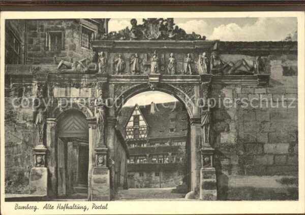 Bamberg Hofhaltung Portal Fachwerkhaus
