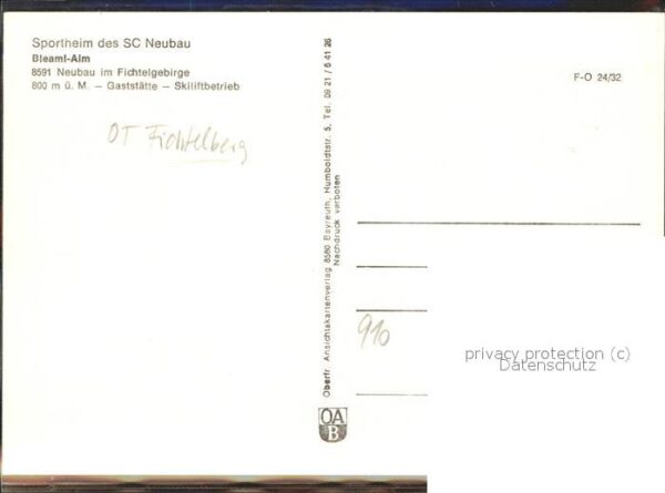 Fichtelgebirge Bleaml-Alm Gasthaus Skilift – Bild 2