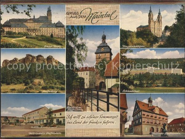 Maintal Stadtturm Staffelberg Schloss Banz