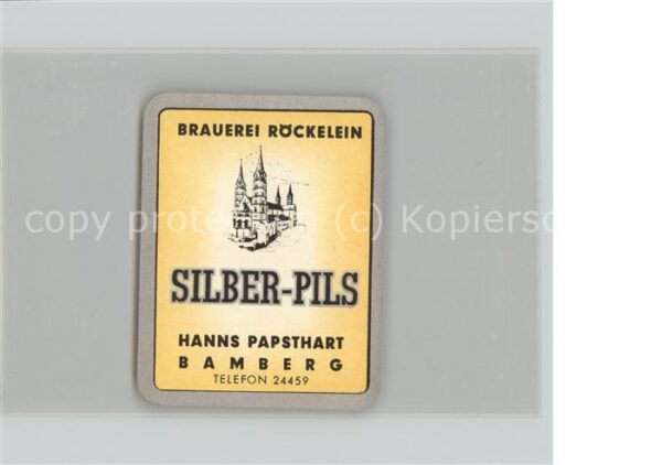 Bamberg Brauerei Röckelein Silber-Pils