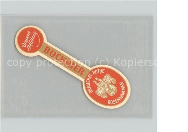 Rosenhammer Waldershof Brauerei Rothe Bockbier