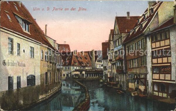 Ulm Donau Partie an der Blau