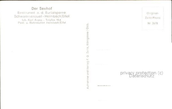 Heimbach Eifel Rurtalsperre Schwammenauel – Bild 2